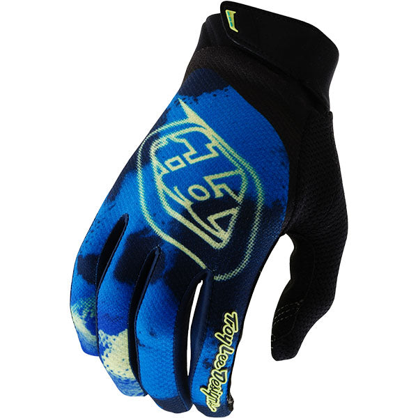 Product image of Troy Lee Designs BTO Sports 0106 TLD M25D1 GPPRO GLOVE ARRIVAL BLU 01 motocross gloves showing fit, construction, and colorway | Available at BTO Sports