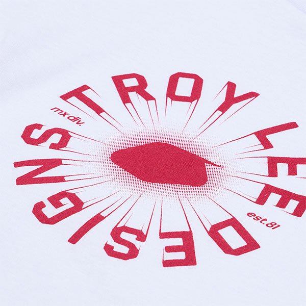 Studio photo on a white background of Troy Lee Designs Rotation Tee (Youth); showing tee fit, printed graphics, and crew neckline; SKU 7247300