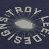 Studio photo on a white background of Troy Lee Designs Rotation Tee (Youth); showing tee fit, printed graphics, and crew neckline; SKU 7247300