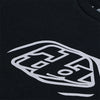 Clean studio shot of Troy Lee Designs Badge Tee (Youth); showing tee fit, printed graphics, and crew neckline; SKU 7245680; Sizes: Y-SM, Y-MD, Y-LG, Y-XL