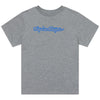 High-resolution studio image of Troy Lee Designs Signature Tee (Womens); showing tee fit, printed graphics, and crew neckline; SKU 7539170; Sizes: S-XL