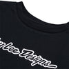Clean studio shot of Troy Lee Designs Signature Tee (Womens); showing tee fit, printed graphics, and crew neckline; SKU 7539170; Sizes: S-XL