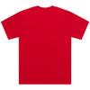 Professional studio photo of Troy Lee Designs Signature Tee; showing tee fit, printed graphics, and crew neckline; SKU 7019170; Sizes: S-2XL