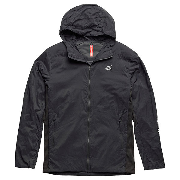 Troy Lee Designs Mathis Mono Jacket Mountain Bike front angle view in Carbon sizes SM, MD, LG, XL, 2X SKU 86993100. Riding Jacket | Available at BTO Sports