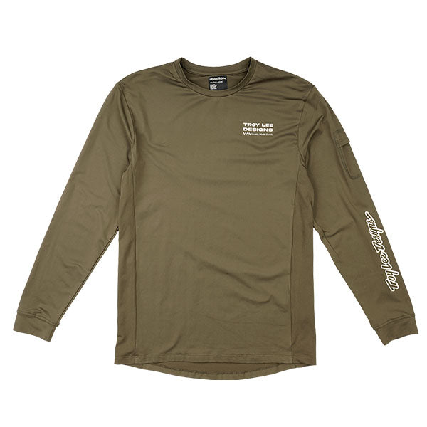 Product image of Troy Lee Designs - Ruckus Factory Long Sleeve Ride Tee (MTB) (Youth) SKU:386008001 | Designed for Mountain Bike, BMX and E-Bike riders | Available at BTO Sports
