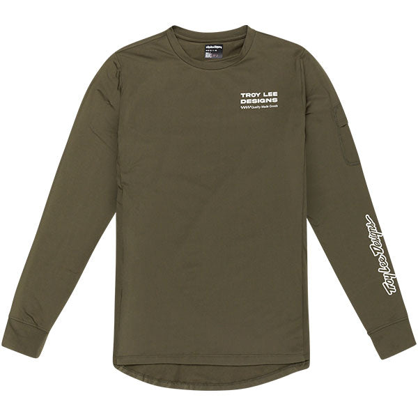 Product image of Troy Lee Designs - Ruckus Factory Long Sleeve Ride Tee (MTB) SKU:371008002 | Sizes: SM–XL | Designed for Mountain Bike, BMX and E-Bike riders | Available at BTO Sports