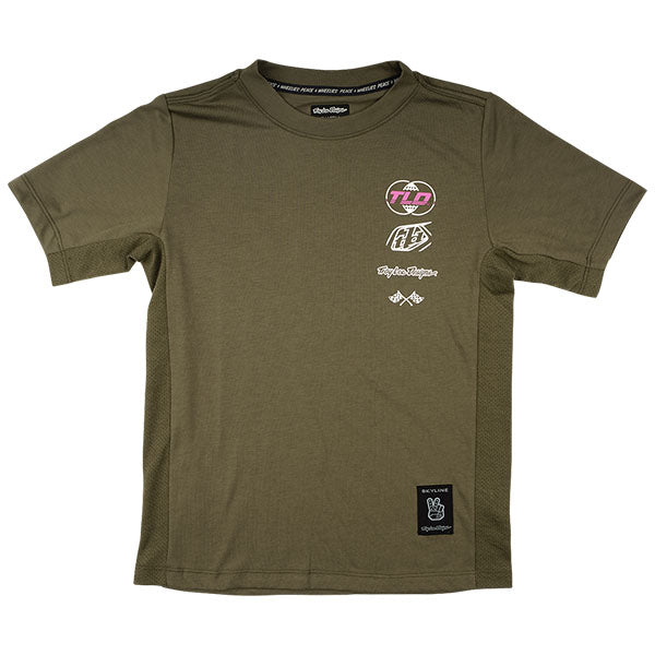 Product image of Troy Lee Designs - Skyline Worldwide Ride Tee (MTB) (Youth) SKU:384148001 | Designed for Mountain Bike, BMX and E-Bike riders | Available at BTO Sports