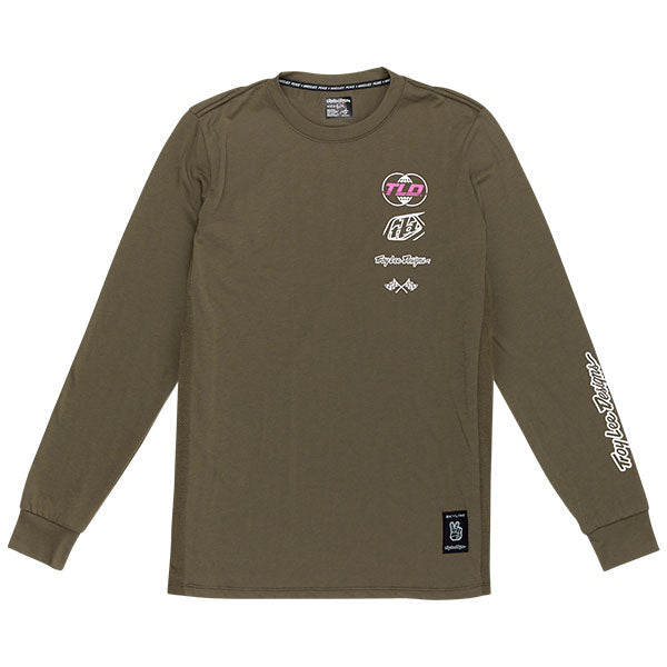 Product image of Troy Lee Designs - Skyline Worldwide Long Sleeve Ride Tee (MTB) SKU:383148002 | Sizes: SM–XL | Designed for Mountain Bike, BMX and E-Bike riders | Available at BTO Sports