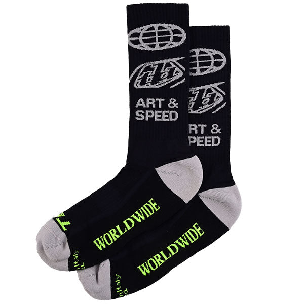 Product image of Troy Lee Designs - Worldwide Performance Socks (MTB) SKU:853148002 | Designed for Mountain Bike, BMX and E-Bike riders | Available at BTO Sports