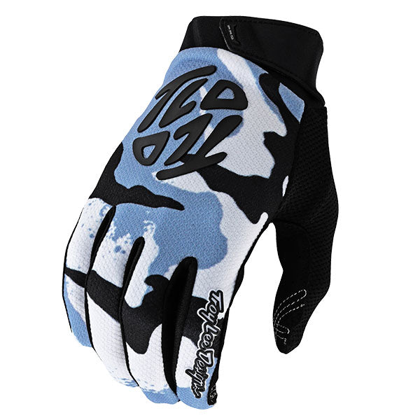 Product image of Troy Lee Designs 24 BTO Sports 0095 TLD M24D1 GPPRO GLOVE BOXEDIN BLK 01 motocross gloves showing fit, construction, and colorway | Available at BTO Sports