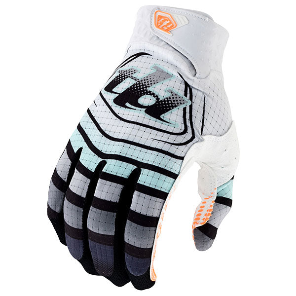 Product image of Troy Lee Designs 24 BTO Sports 0115 TLD M24D1 AIR GLOVE WAVEZ BLCHDAQUA 01 489a61a9 9f44 41aa b65b 17515cfb05cf motocross gloves showing fit, construction, and colorway | Available at BTO Sports
