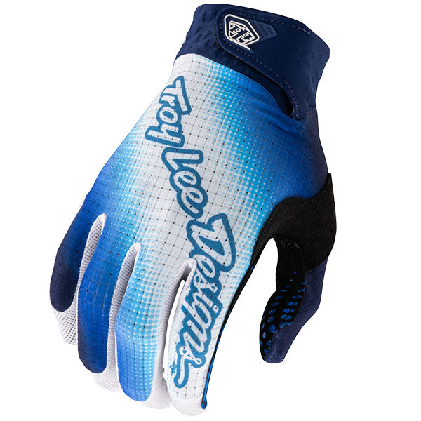 Product image of TLD BTO Sports 0042 TLD M24D2 AIR GLOVE BLURR BLU 01 97284708 cd91 4f24 bf46 c2266cedf388 motocross gloves showing fit, construction, and colorway | Available at BTO Sports