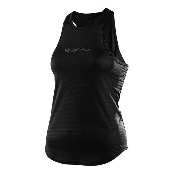 High-resolution studio image of Troy Lee Designs Luxe Tank (MTB) (Womens); showing sleeveless cut, hem shape, and printed or woven branding; SKU 3725280