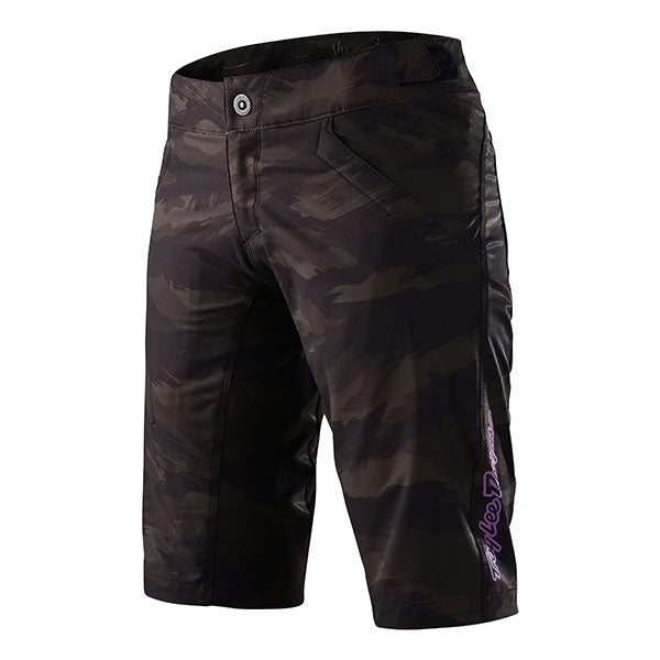 Product image of Troy Lee Designs - Mischief Brushed Camo Shorts (MTB) (Womens) SKU:260417001 | Sizes: SM–XL | Designed for Mountain Bike, BMX and E-Bike riders | Available at BTO Sports
