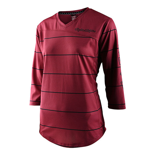 Product image of Troy Lee Designs - Mischief Pinstripe Jersey (MTB) (Womens) SKU:359317011 | Sizes: SM–XL | Designed for Mountain Bike, BMX and E-Bike riders | Available at BTO Sports