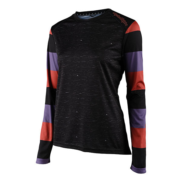 Product image of Troy Lee Designs - Lilium LS Rugby Jersey (MTB) (Womens) SKU:358527001 | Sizes: SM–XL | Designed for Mountain Bike, BMX and E-Bike riders | Available at BTO Sports