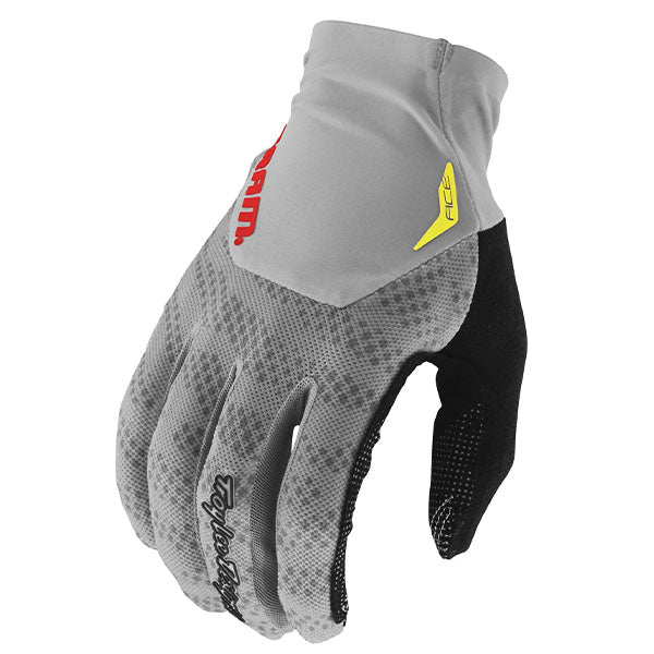 Product image of Troy Lee Designs MX24 SP BTO Sports 0008 TLD M24D1 ACE GLOVE SRAM CEMENT 01 b14222e8 6b11 46c6 b0a1 c8f1e1d1e181 motocross gloves showing fit, construction, and colorway | Available at BTO Sports