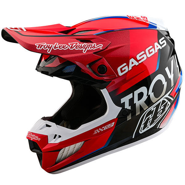 Image of Troy Lee Designs SKU 1826150 SE5 Composite GasGas Fumes MIPS Helmet Size: XS (SKU 1826150)