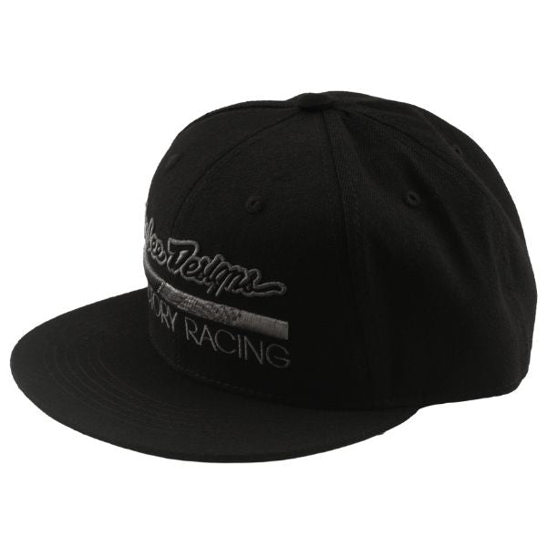 788669000, Troy Lee Designs, Factory Racing Flat Bill Snapback Hat, colors: Black/Gray, Navy/Blue product photo