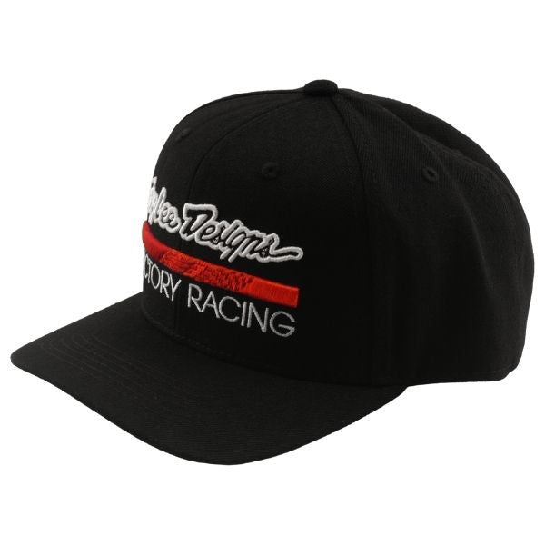 797669000, Troy Lee Designs, Factory Racing Curved Bill Snapback Hat, colors: Black/Red, Burgundy/Gray product photo