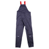 Troy Lee Designs Resist Pro Mono mountain bike overalls in Carbon, rear view showing the crossed suspenders and back construction