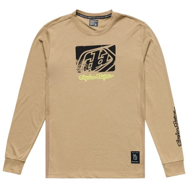 Product image of Troy Lee Designs - Skyline Scrubbed Long Sleeve Ride Tee (MTB) SKU:383870002 | Sizes: SM–XL | Designed for Mountain Bike, BMX and E-Bike riders | Available at BTO Sports