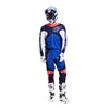 Front view of the Troy Lee Designs GP Pro Jersey in a navy and white with matching pants, gloves, boots, helmet and goggles. | SKU:  | Available at BTO Sports