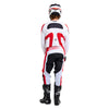 Back view of the Troy Lee Designs GP Pro Jersey in a white and red with matching pant, boots, helmet and goggles on a model | SKU:  | Available at BTO Sports