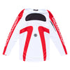 Full back view of a Troy Lee Designs (TLD) GP Pro motocross jersey in White/Red, featuring the 'TLD' logo and a bold graphic design. SKU:377262022 | SKU:  | Available at BTO Sports