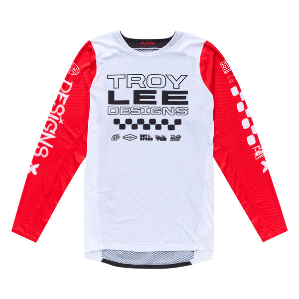 Studio photo on a white background of Troy Lee Designs - GP Pro Air Standard Jersey; showing fabric texture, panel layout, and graphics; SKU 3782140