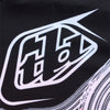 A detailed, close-up image of the chest of the Troy Lee Designs SE PRO JERSEY in infrared/black. The large, stylized 