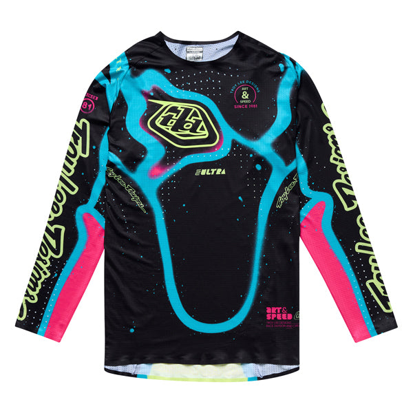 High-resolution studio image of Troy Lee Designs - SE Ultra Membrane Jersey; showing fabric texture, panel layout, and graphics; SKU 3547700; Sizes: S-2XL