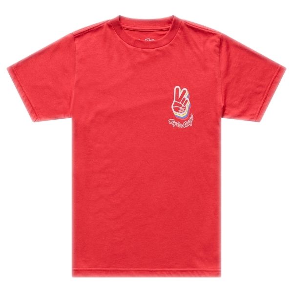 Troy Lee Designs - Deuces Tee (Youth) riding gear in Scarlet product view sku 724736002