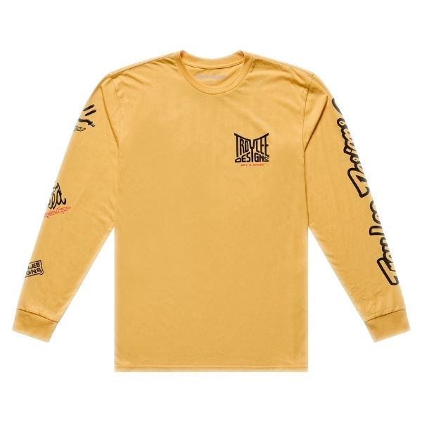 Troy Lee Designs - Handlebar Long Sleeve Tee riding gear in Bleached Melon product view sku 729701002