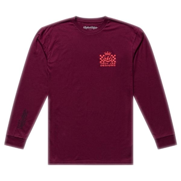 Troy Lee Designs - Friday Night Long Sleeve Tee riding gear in Sangria product view sku 729716002