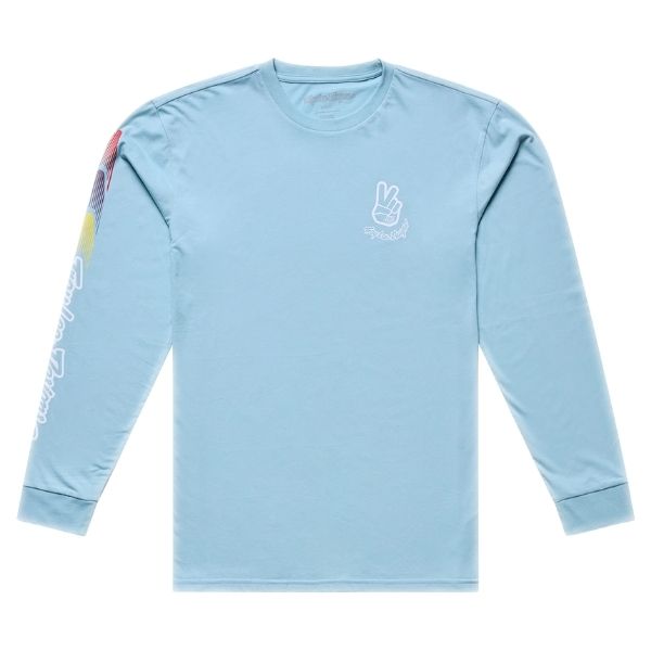 Troy Lee Designs - Deuces Long Sleeve Tee riding gear in Dawn Blue product view sku 729736002