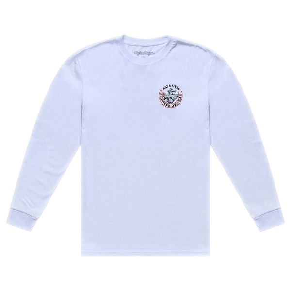 Troy Lee Designs - Carb Club Long Sleeve Tee riding gear in White product view sku 729737002