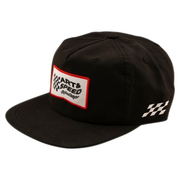 Troy Lee Designs - Winners Circle Unstructured Snapback Hat riding gear in Black product view sku 780345000