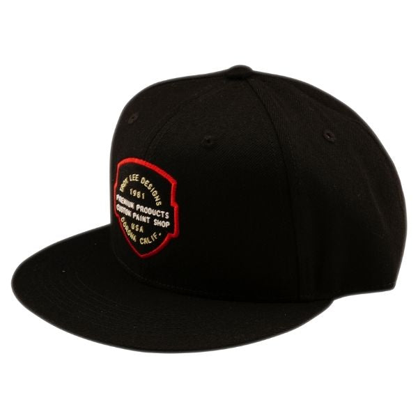 Troy Lee Designs - Imprint Flat Bill Snapback Hat riding gear in Black product view sku 788981000