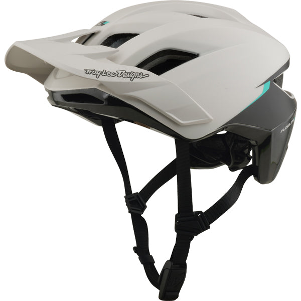 Troy Lee Designs - Flowline SE Stacks MIPS Helmet (MTB) mountain bike helmet in Pumice/Real Teal product view sku 110919001