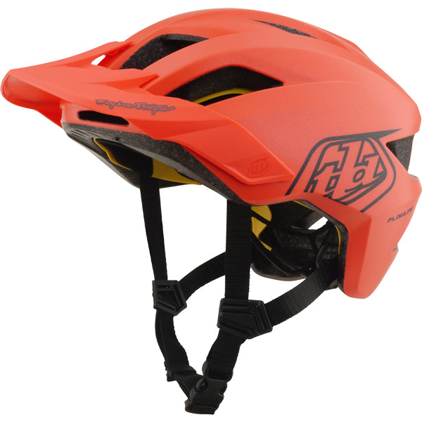 Troy Lee Designs - Flowline Point MIPS Helmet (MTB) (Youth) mountain bike helmet in Coral/Charcoal product view sku 113540500