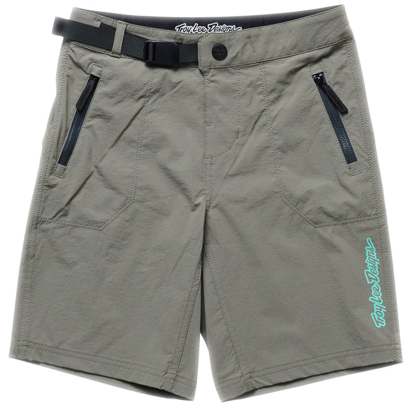 Troy Lee Designs - Skyline Trail Mono Shell Shorts (MTB) (Youth) mountain bike shorts in Army product view sku 289931023