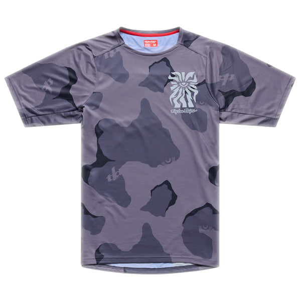 Troy Lee Designs - Skyline Pro Flow Camo Jersey (MTB) mountain bike jersey in Carbon product view sku 303023002