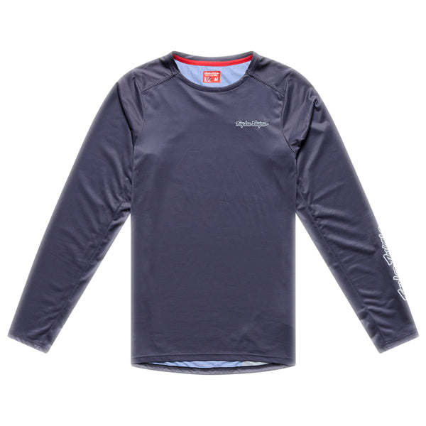 Troy Lee Designs - Skyline Pro Mono Long Sleeve Jersey (MTB) mountain bike jersey in Carbon product view sku 307027002