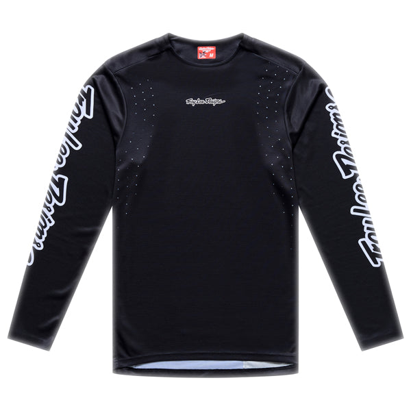 Troy Lee Designs - Sprint Pro Mono Long Sleeve Jersey (MTB) mountain bike jersey in Black product view sku 313027002
