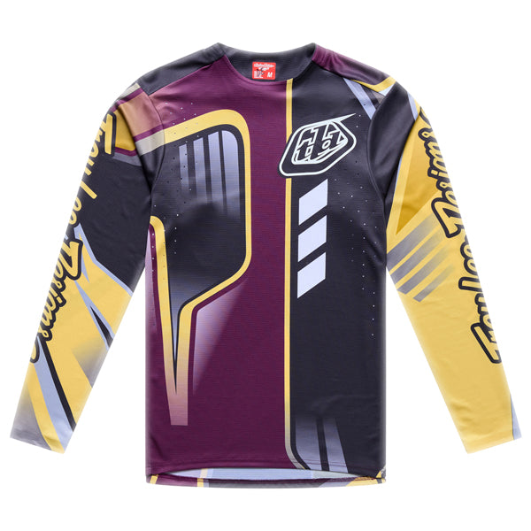 Troy Lee Designs - Sprint Pro Lowrider Long Sleeve Jersey (MTB) mountain bike jersey in Sangria product view sku 313968002