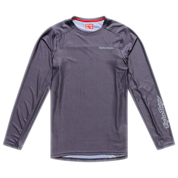 Troy Lee Designs - Skyline Pro Air Mono Long Sleeve Jersey (MTB) mountain bike jersey in Carbon product view sku 322027002