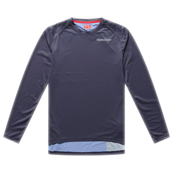 Troy Lee Designs - Lilium Pro Mono Long Sleeve Jersey (MTB) (Womens) mountain bike jersey in Carbon product view sku 334027001