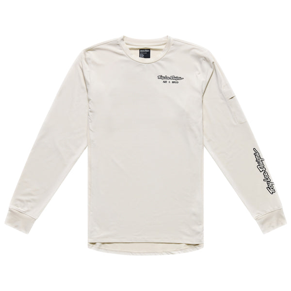 Troy Lee Designs - Ruckus Art & Speed Long Sleeve Ride Tee (MTB) mountain bike gear in Pumice product view sku 371004012