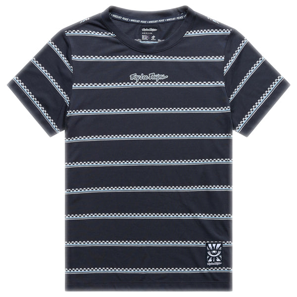 Troy Lee Designs - Lilium Checked Out Ride Tee (MTB) (Womens) mountain bike gear in Carbon product view sku 375016001